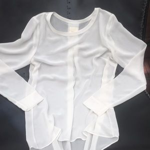 SHEER WHITE BLOUSE